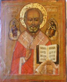 0313 St Nicholas; Russian; 18th cent.; 33x27x2.5; £1350 0313 St Nicholas; Russian; 18th cent.; 33x27
x2.5; £1350